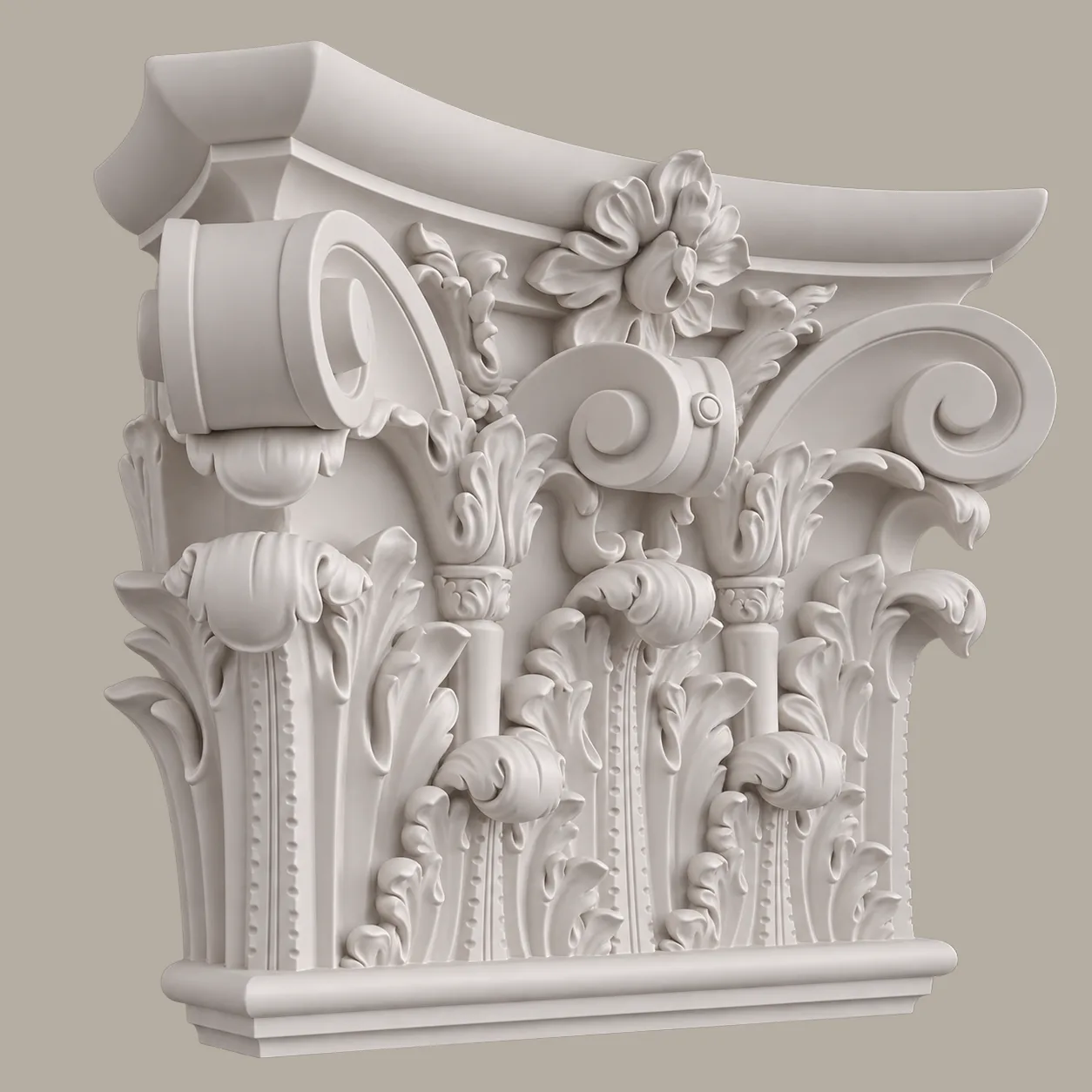 Poliüretan Pilaster Korint Başlık PU-82251